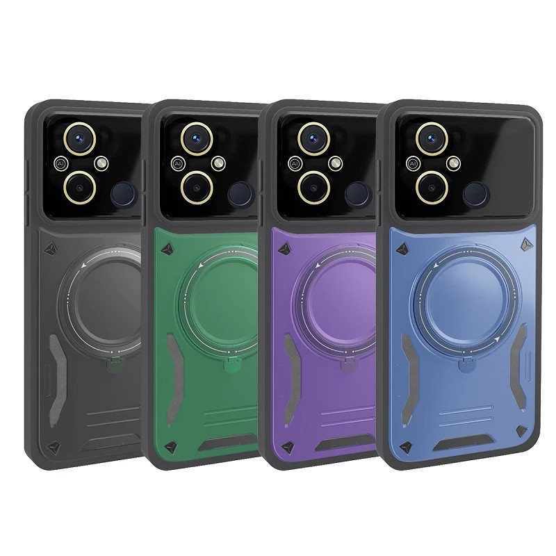 Funda Antigolpes Con Soporte Xiaomi Redmi 12C 5G en 4-Colores