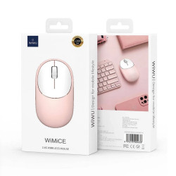 WIWU Ratón Inalámbrico 2.4ghz WH107 Rosa