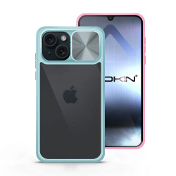 Funda Premium Anti-Golpe Gel iPhone 15 con Cámara Cubierta Deslizante