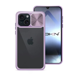 Funda Premium Anti-Golpe Gel iPhone 15 con Cámara Cubierta Deslizante