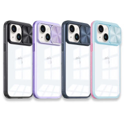 Funda Premium Anti-Golpe Gel iPhone 15 con Cámara Cubierta Deslizante