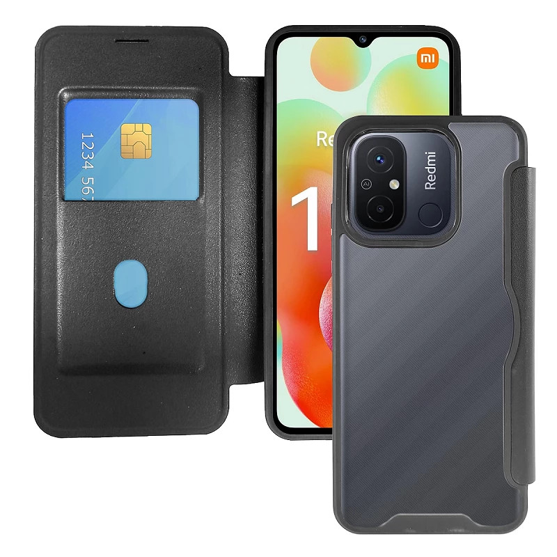 Funda de Tapa Magnetica con Tarjetero Xiaomi Redmi 12c