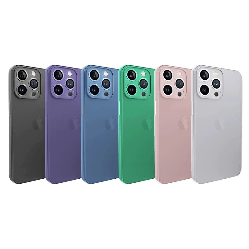 Funda Silicona Smoked Cubre cámara iPhone 13 Pro 6-Colores