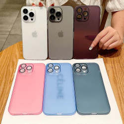 Funda Silicona Smoked Cubre cámara iPhone 13 Pro 6-Colores