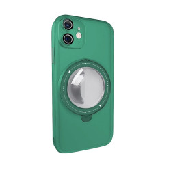 Funda Silicona Magsafe Mate Con Soporte iPhone 12 en 6-Colores