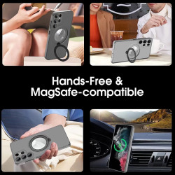 Funda Silicona Magsafe Mate Con Soporte Samsung S23 en 6-Colores