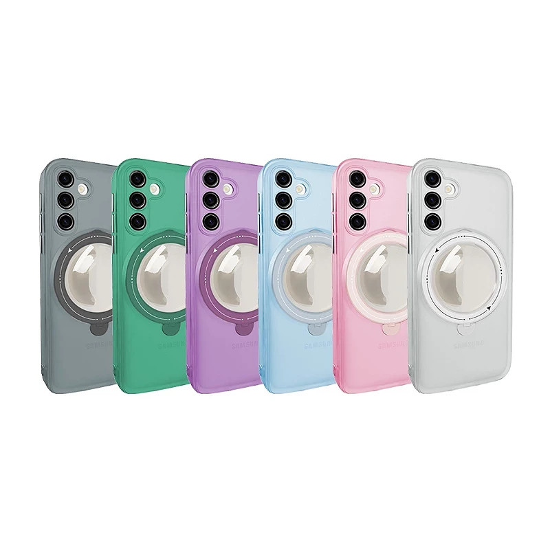 Funda Silicona Magsafe Mate Con Soporte Samsung S23 Plus en 6-Colores