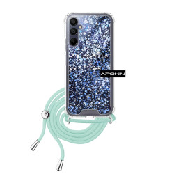 Funda Gel transparente con Cordón Samsung Galaxy A15 4-Colores