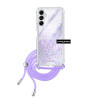 Funda Gel transparente con Cordón Samsung Galaxy A05S 4-Colores