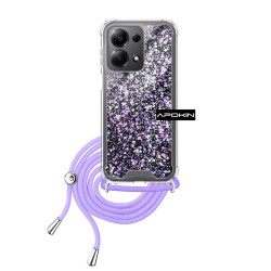 AIR* Funda Gel transparente con Cordón Xiaomi Redmi Note 13 4G 4-Colores