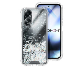 Funda Gel transparente purpurina Oppo A58 4G 4 -Colores