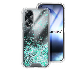 Funda Gel transparente purpurina Oppo A78 4G 4 -Colores