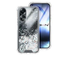 Funda Gel transparente purpurina Oppo A78 4G 4 -Colores