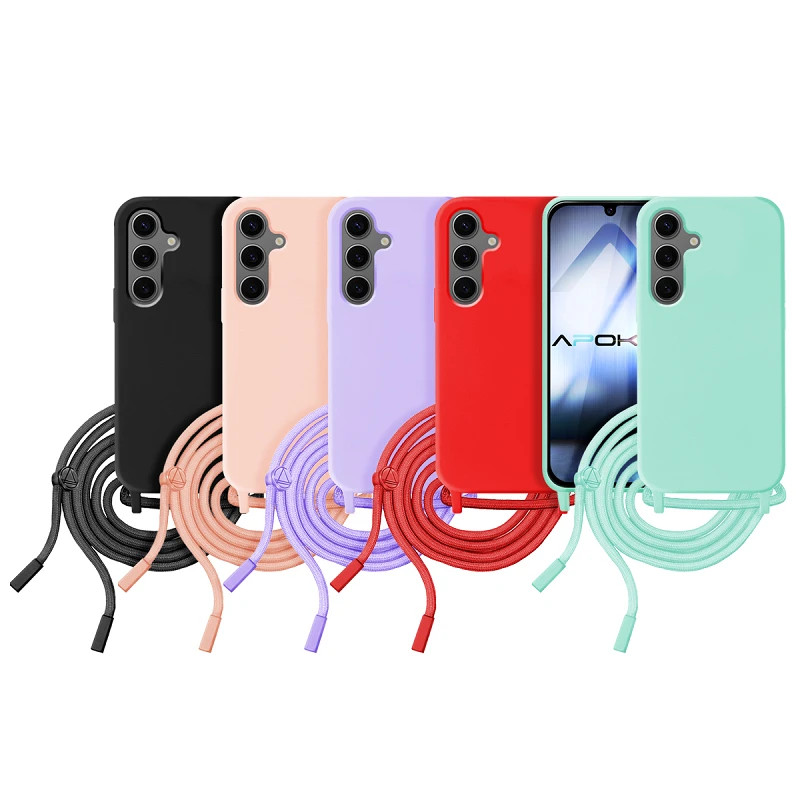 Funda suave con Cordon Samsung Galaxy A15 5-Colores