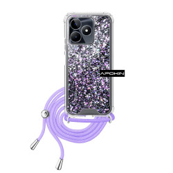 Funda Gel transparente con Cordón Realme C53 4-Colores