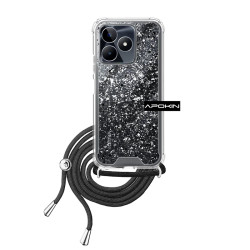 Funda Gel transparente con Cordón Realme C53 4-Colores