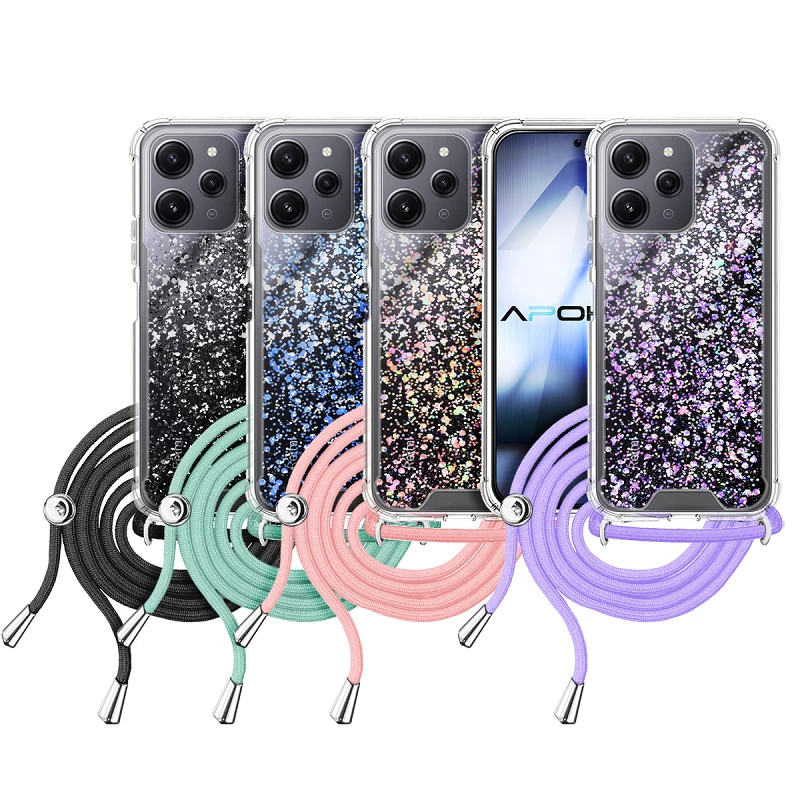 Funda Gel transparente con Cordón Xiaomi Redmi 12 4-Colores