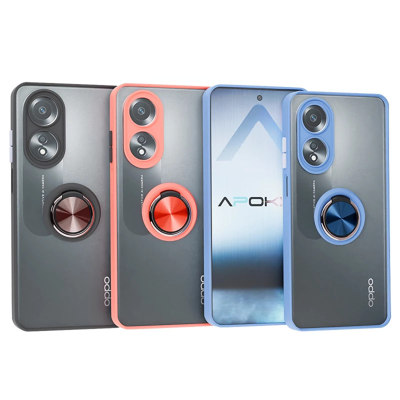 Funda Gel Oppo A58 4G Iman con soporte Smoked