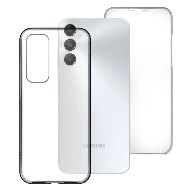 Funda Doble Samsung Galaxy A05s Silicona Transparente Delantera y Trasera