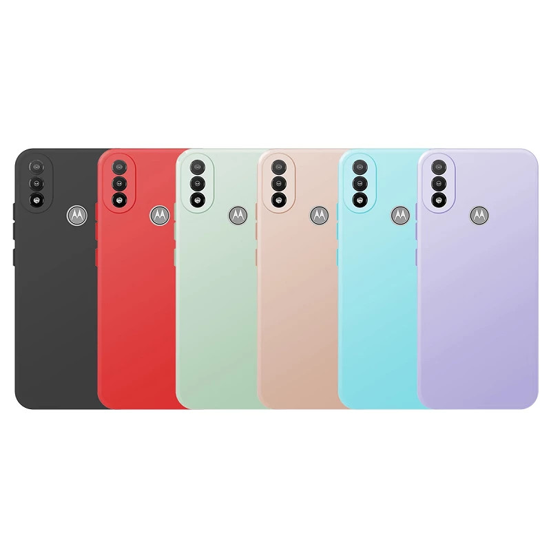 Funda Silicona Suave Moto E20 - 7 Colores