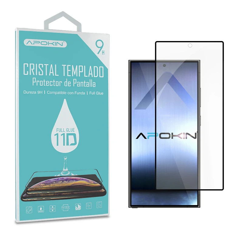 Cristal templado Full Glue 11D Samsung Galaxy S24 Ultra Protector de Pantalla Curvo Negro