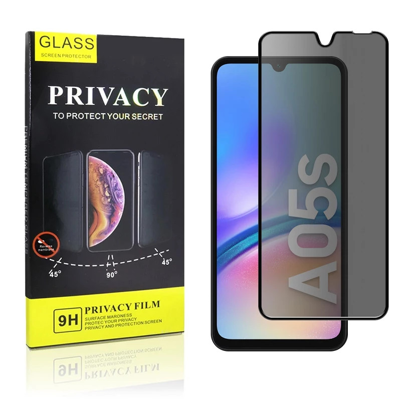 Cristal templado Privacidad Samsung Galaxy A05S Protector de Pantalla 5D Curvo