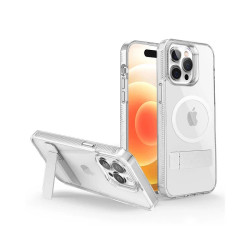 Funda transparente ABR con Soporte para Xiaomi Redmi Note 13 Pro Plus 5g