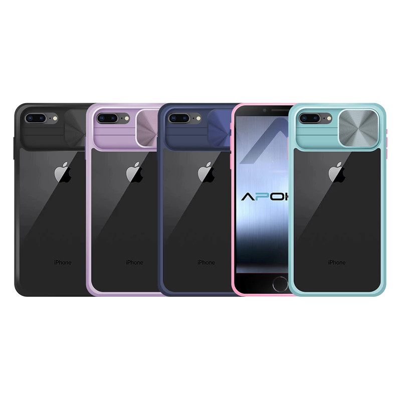 Funda Premium Anti-Golpe Gel iPhone 7/8 con Cámara Cubierta Deslizante
