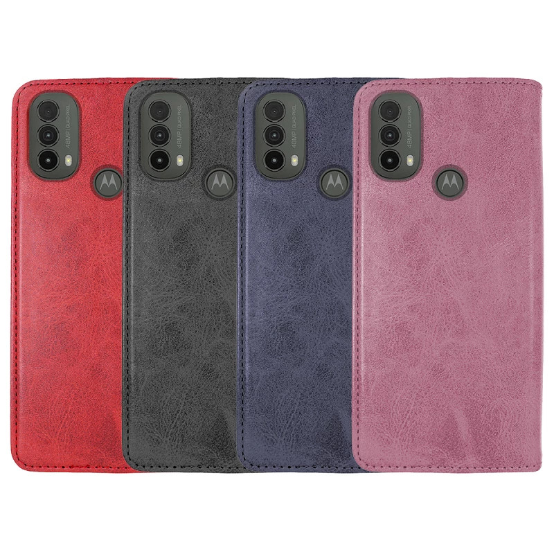 Funda Tapa con Tarjetero Moto E40 Polipiel - 4 Colores
