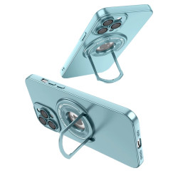 Funda Silicona Metalizada Con Soporte para iPhone 13 4-Colores