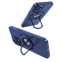 Funda Silicona Metalizada Con Soporte para iPhone 13 Pro Max 4-Colores