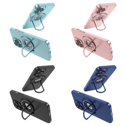 Funda Silicona Metalizada Con Soporte para iPhone 14 Pro Max 4-Colores