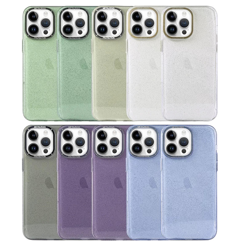 Funda Rigida con Cubre camara Metalico iPhone 14 Pro en 5-Colores