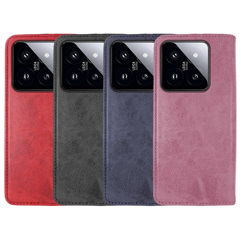 Funda Tapa con Tarjetero Xiaomi Mi 14 Pro Polipiel - 4 Colores