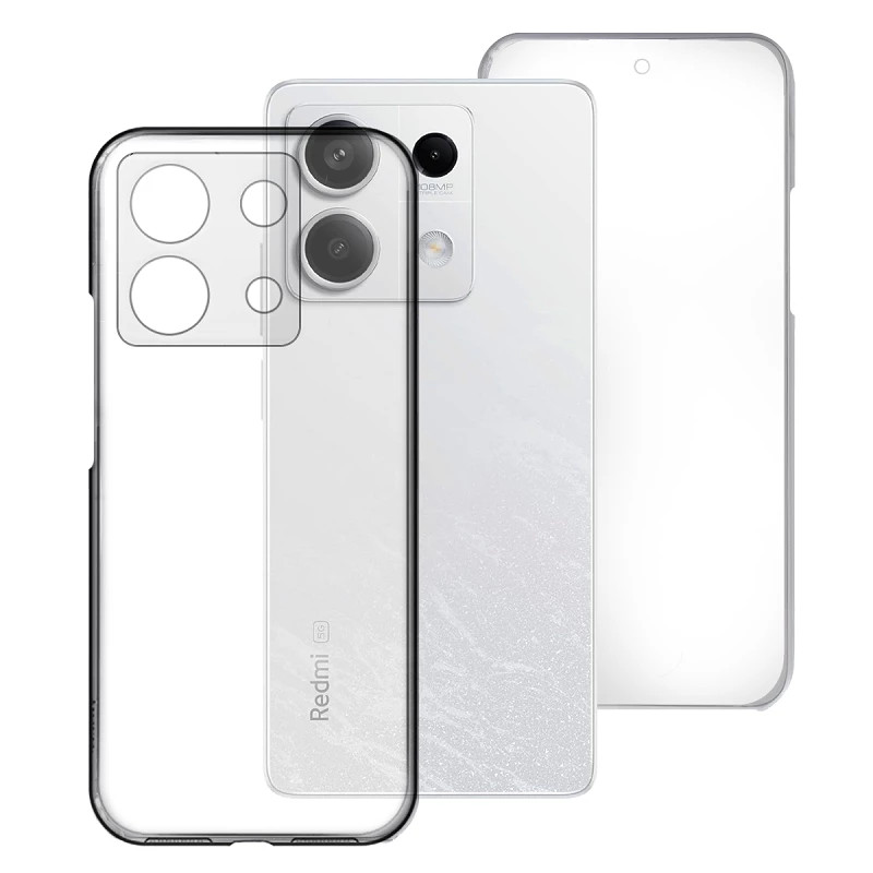 Air Funda Doble Xiaomi Redmi Note 13 5G Silicona Transparente Delantera y Trasera
