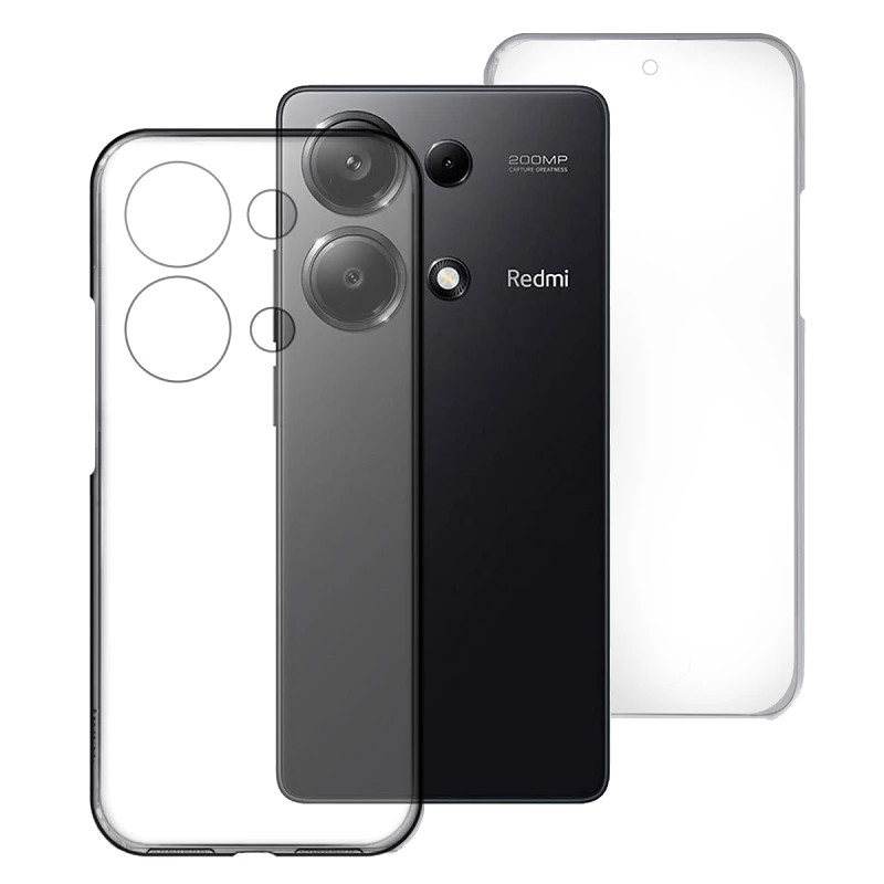 Air Funda Doble Xiaomi Redmi Note 13 Pro 4G Silicona Transparente Delantera y Trasera