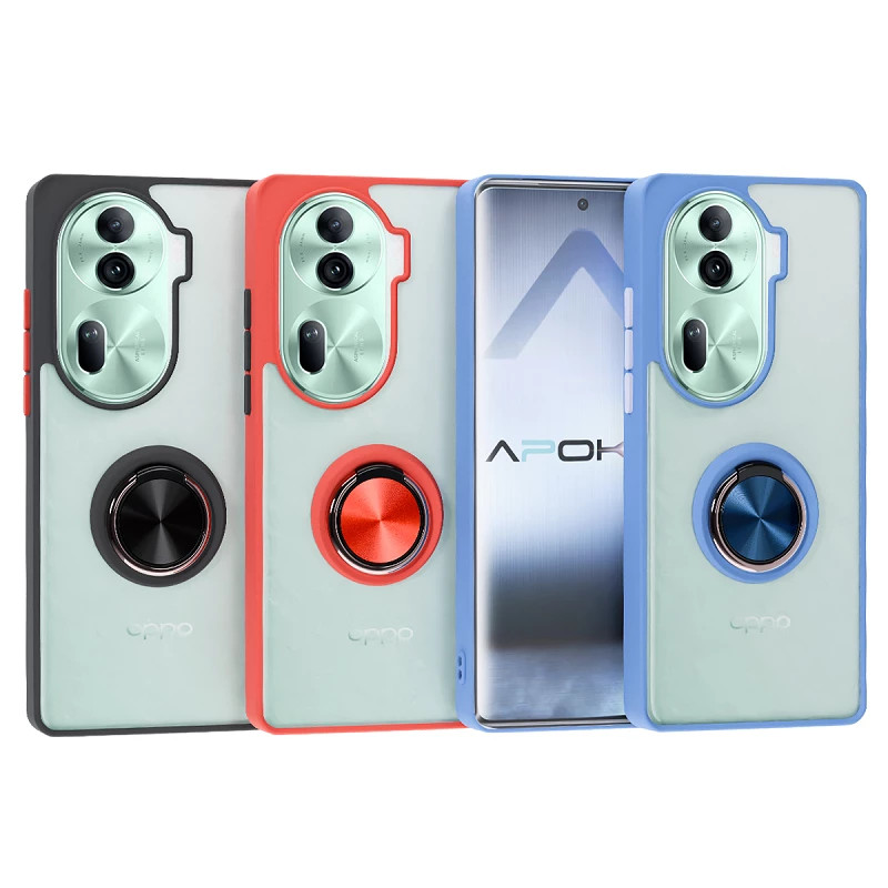 Funda Gel Oppo Reno 11 Iman con soporte Smoked