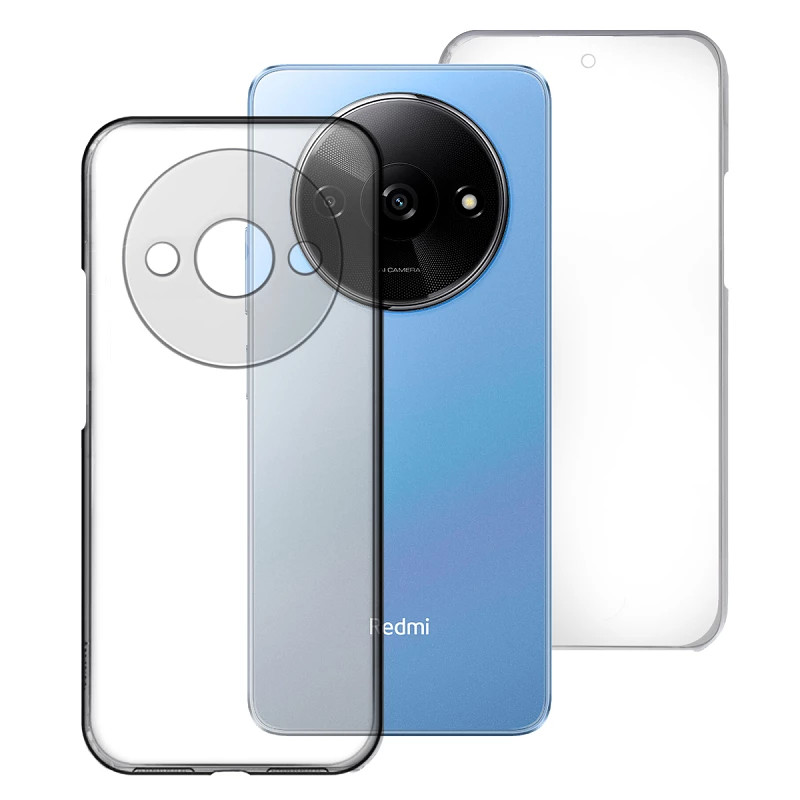 Funda Doble Xiaomi Redmi A3 Silicona Transparente Delantera y Trasera
