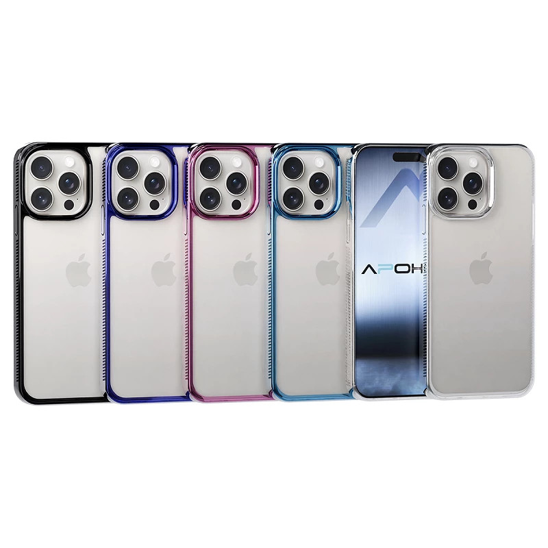 Funda Anti Golpe Borde Color iPhone 15 Pro 5-Colores