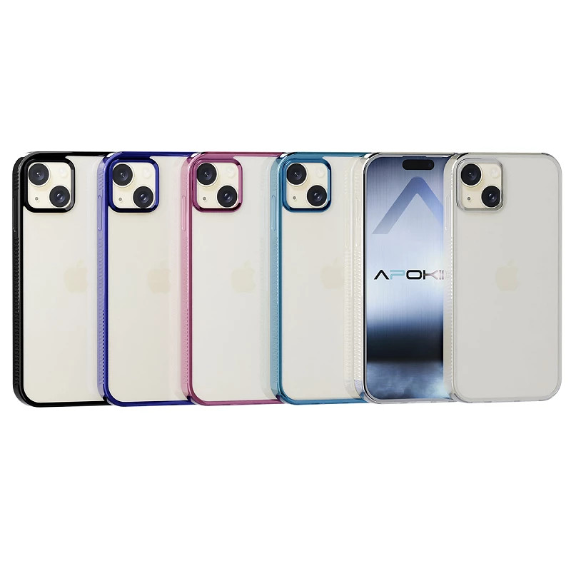 Funda Anti Golpe Borde Color iPhone 15 Plus 5-Colores