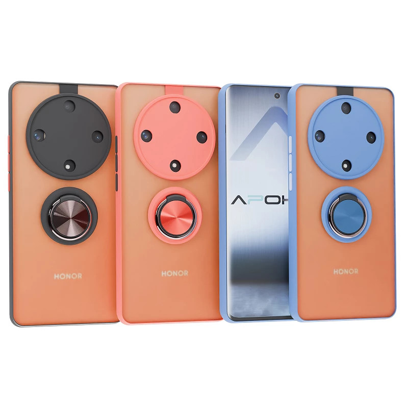 Air* Funda Gel Honor X9B Iman con soporte Smoked
