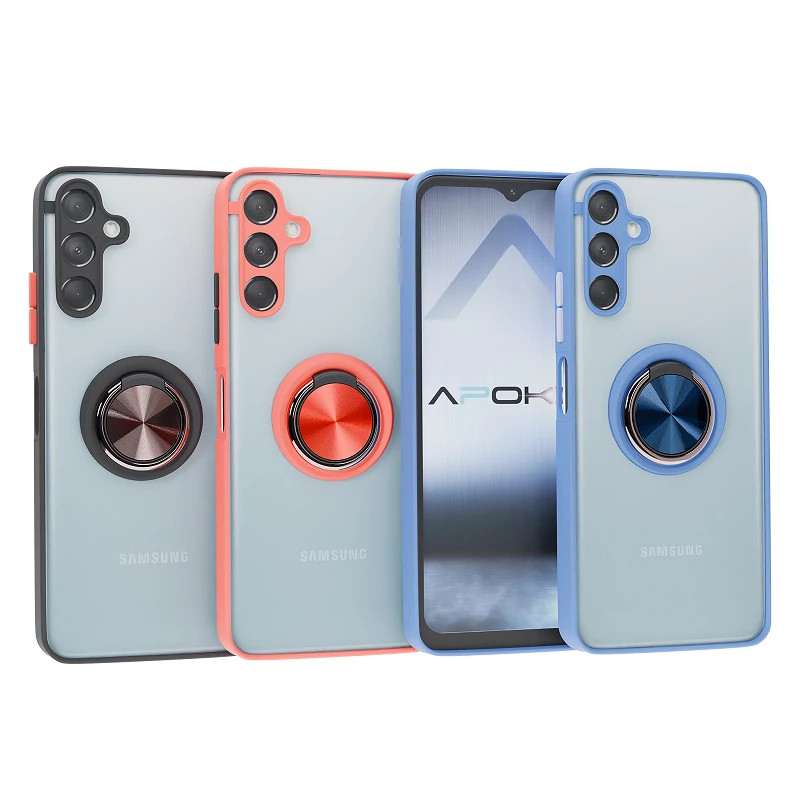 Air* Funda Gel Samsung M14 Iman con soporte Smoked