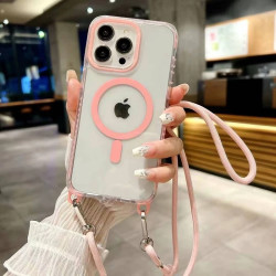 Funda Acrílica Transformable con Cordón iPhone 13 Pro Max 4-Colores