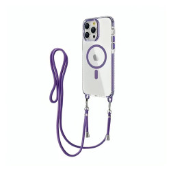 Funda Acrílica Transformable con Cordón iPhone 15 4-Colores