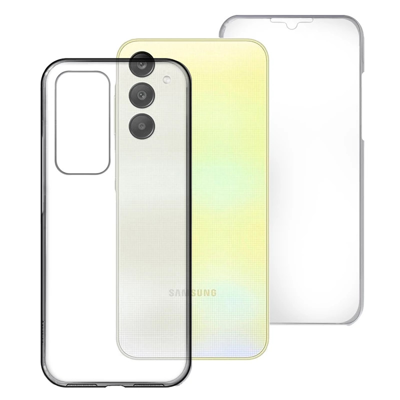 Funda Doble Samsung Galaxy A55 Silicona Transparente Delantera y Trasera