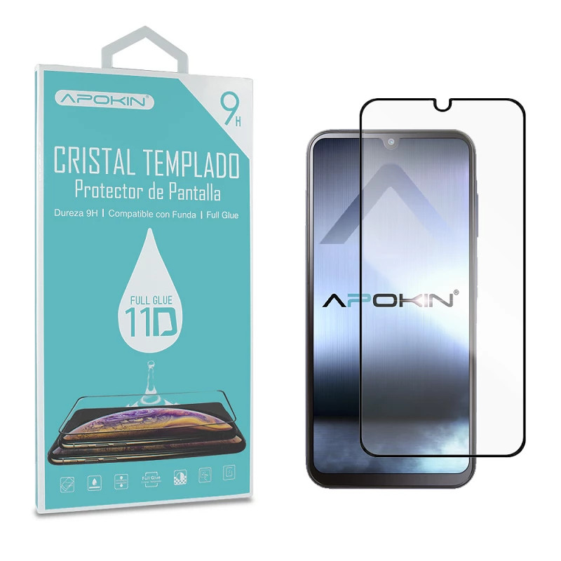 Cristal templado Full Glue 11D Premium Samsung Galaxy A25 Protector de Pantalla Curvo Negro