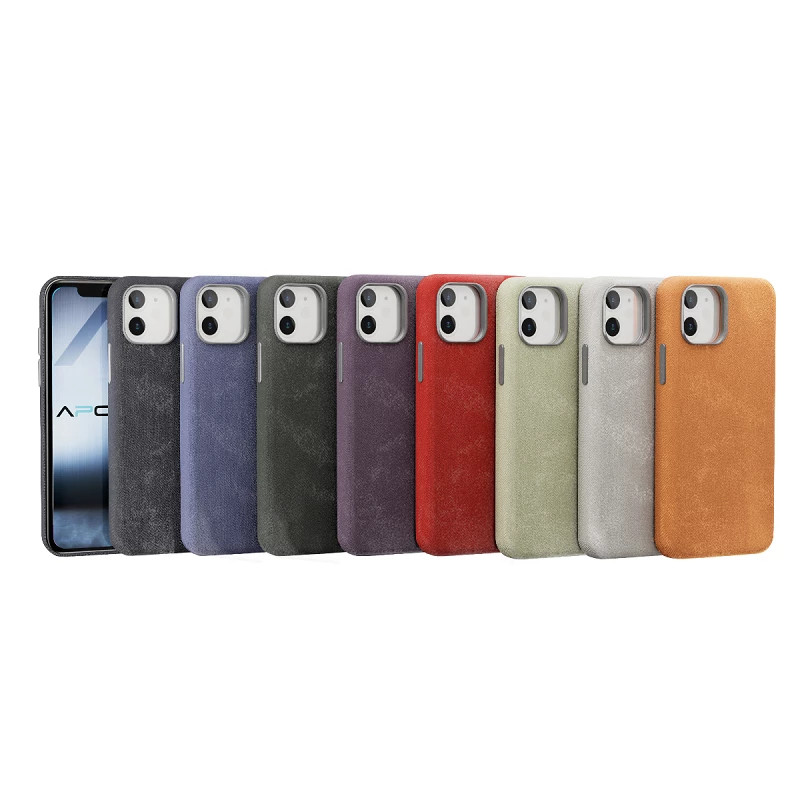 Funda Mocome de Piel con Magsafe para iPhone 11 8-Colores