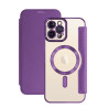 Funda Mocome de Tapa Cromado con Magsafe para Samsung S24 Ultra 7-Colores
