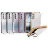 Funda Acrilica Borde Silicona son Soporte Cubrecamara Samsung A54 en 4-Colores