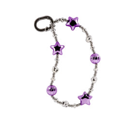 Cordon Brillante Adaptador para Colgar Movil Estrellas 4-Colores